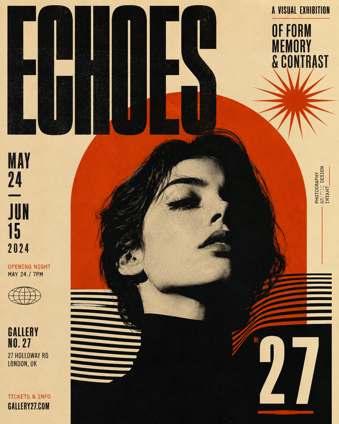 Concept poster with retro energy and modern structure